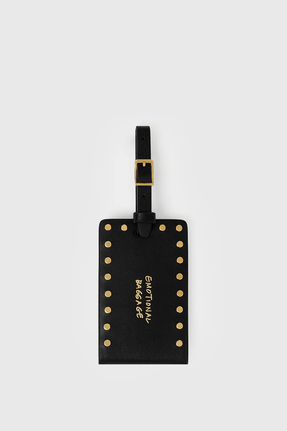 Rebecca Minkoff Emotional Baggage Luggage Tag In Black | Rebecca Minkoff
