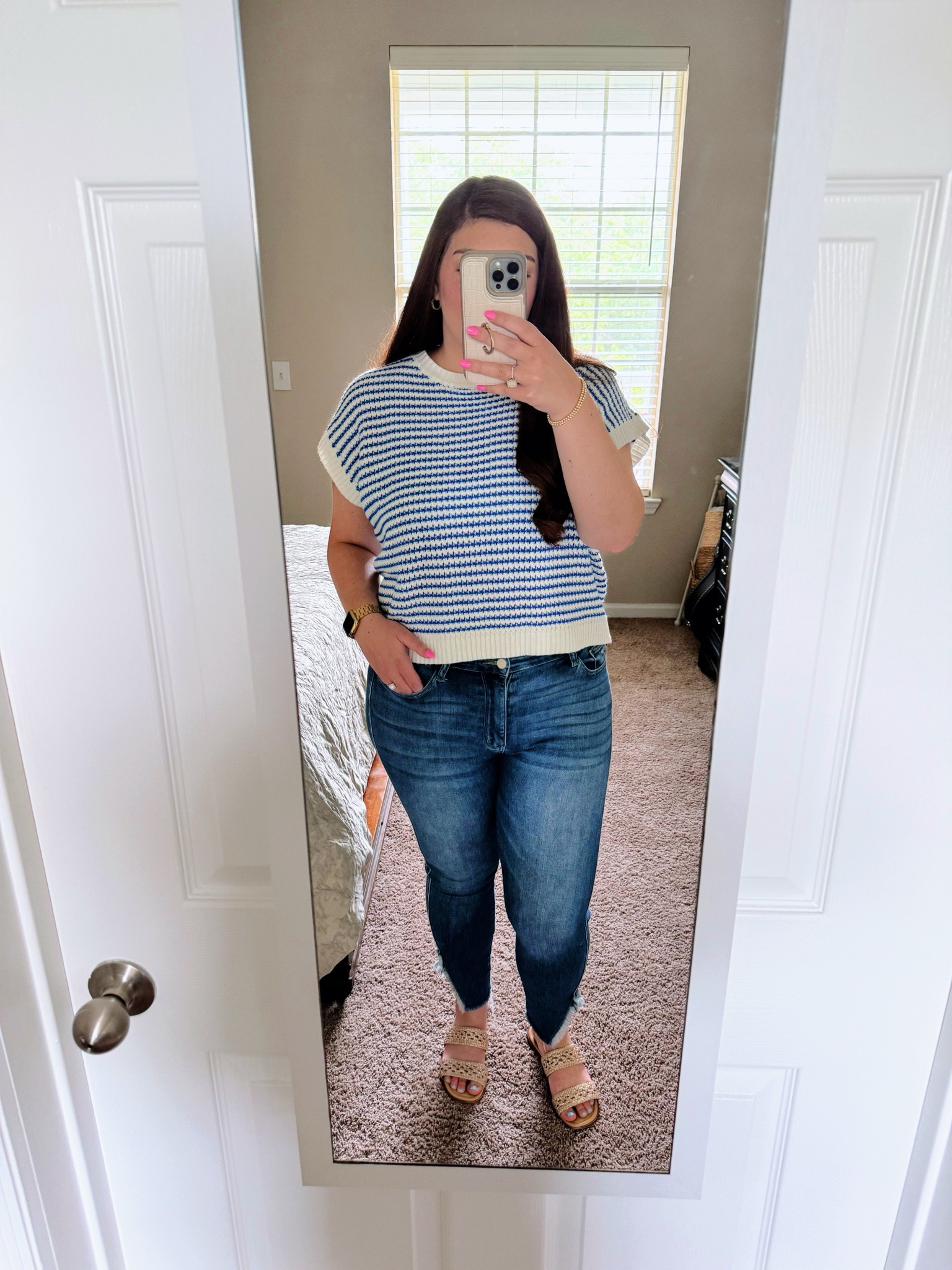 Loving this knit top!! Could be paired with jeans or shorts

#LTKSeasonal #LTKMidsize #LTKSummerSales