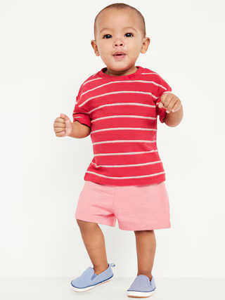 Short-Sleeve Jacquard-Knit T-Shirt and Shorts Set for Baby | Old Navy (US)