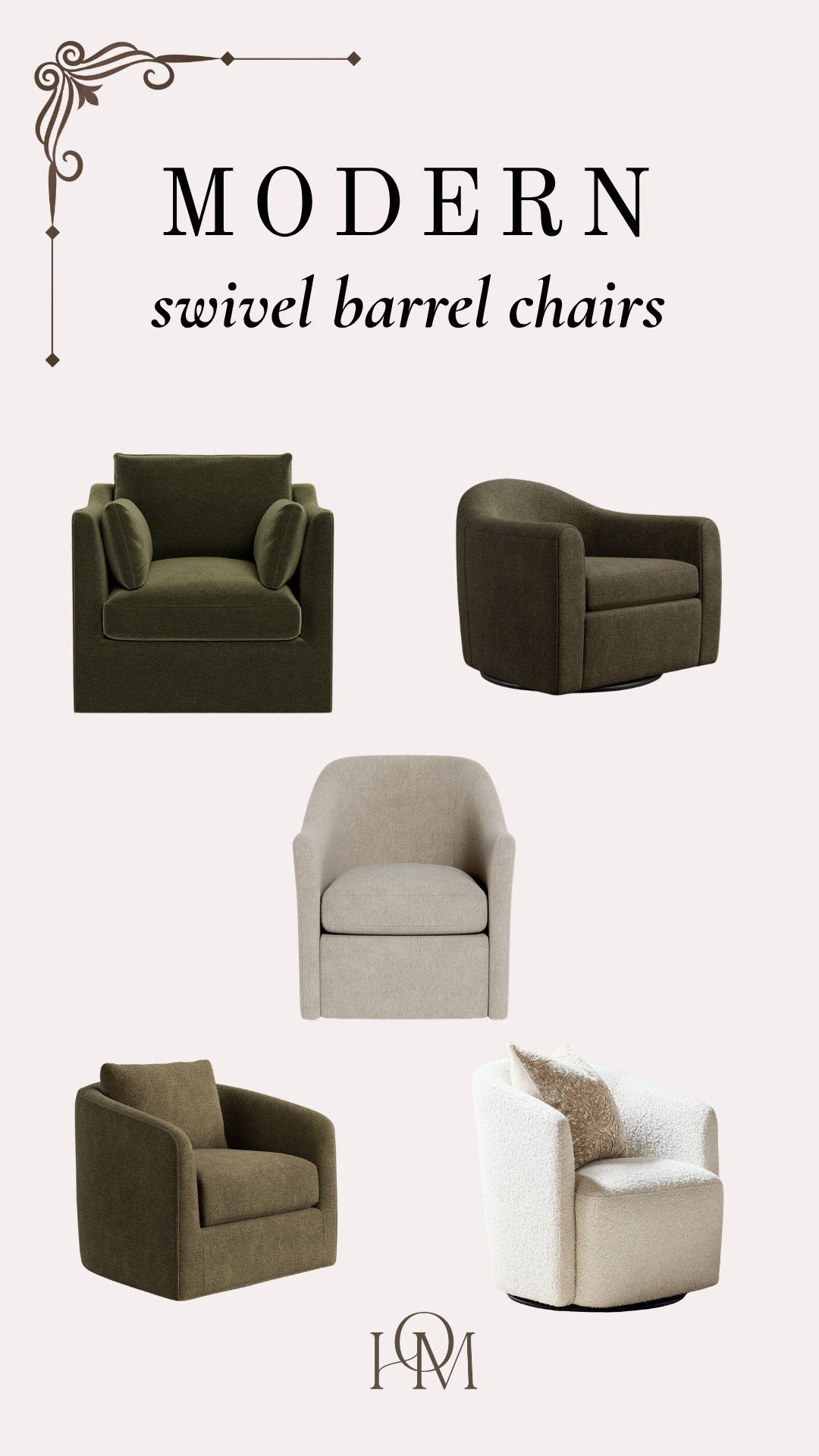 Looking to add some modern charm to your space? Check out these swivel barrel chairs! 

 #LTKHome