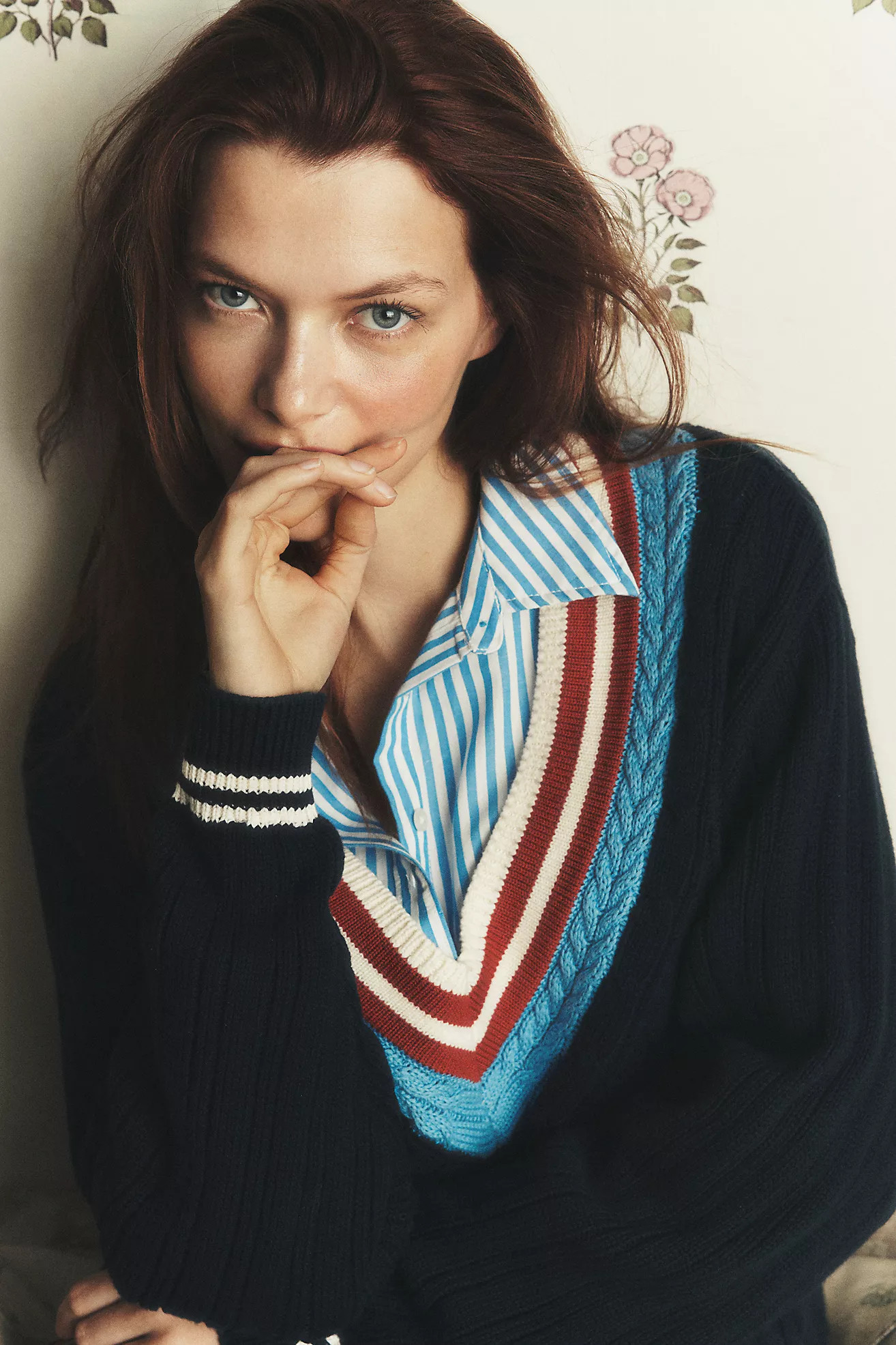 The Upside x Anthropologie Josette V-Neck Sweater | Anthropologie (US)