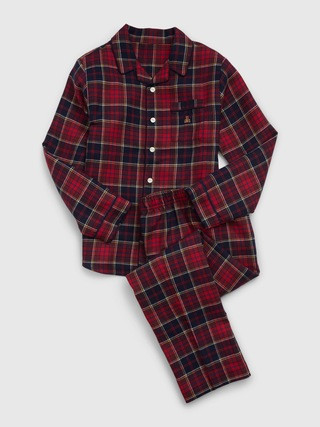 Kids 100% Recycled Plaid PJ Set | Gap (US)