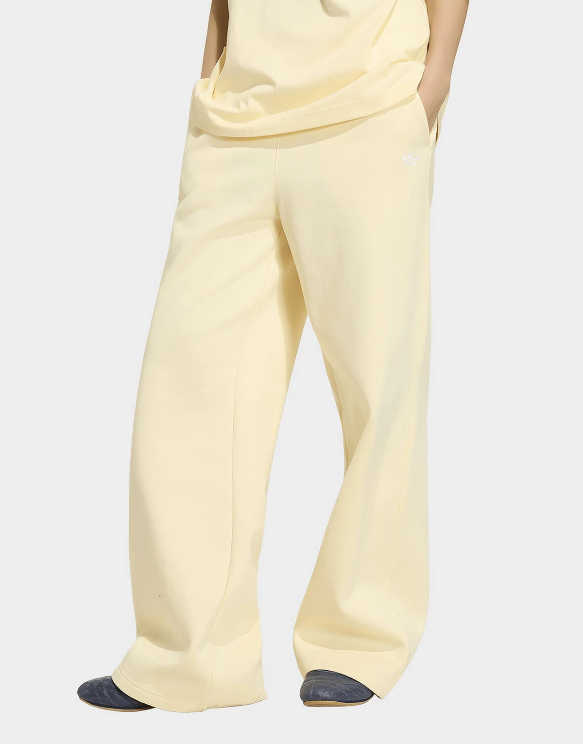 Yellow adidas Essentials Wide Leg Pant Fleece | JD Sports UK | JD Sports (UK)