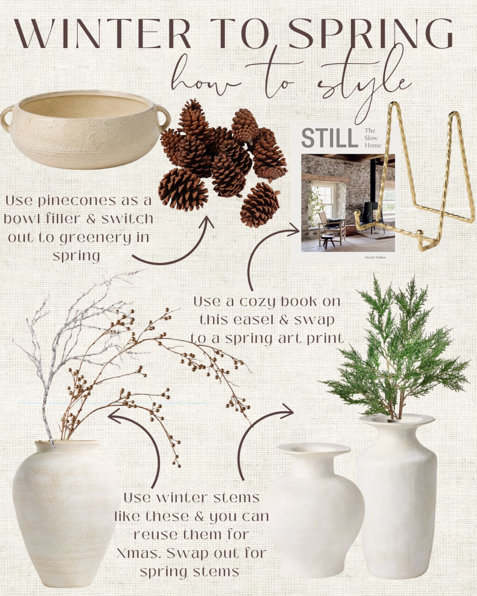 Winter to spring styling tips!  

Home decor | seasonal decor | styling tips | decor inspo | living room decor 

#LTKSeasonal #LTKHome #LTKStyleTip