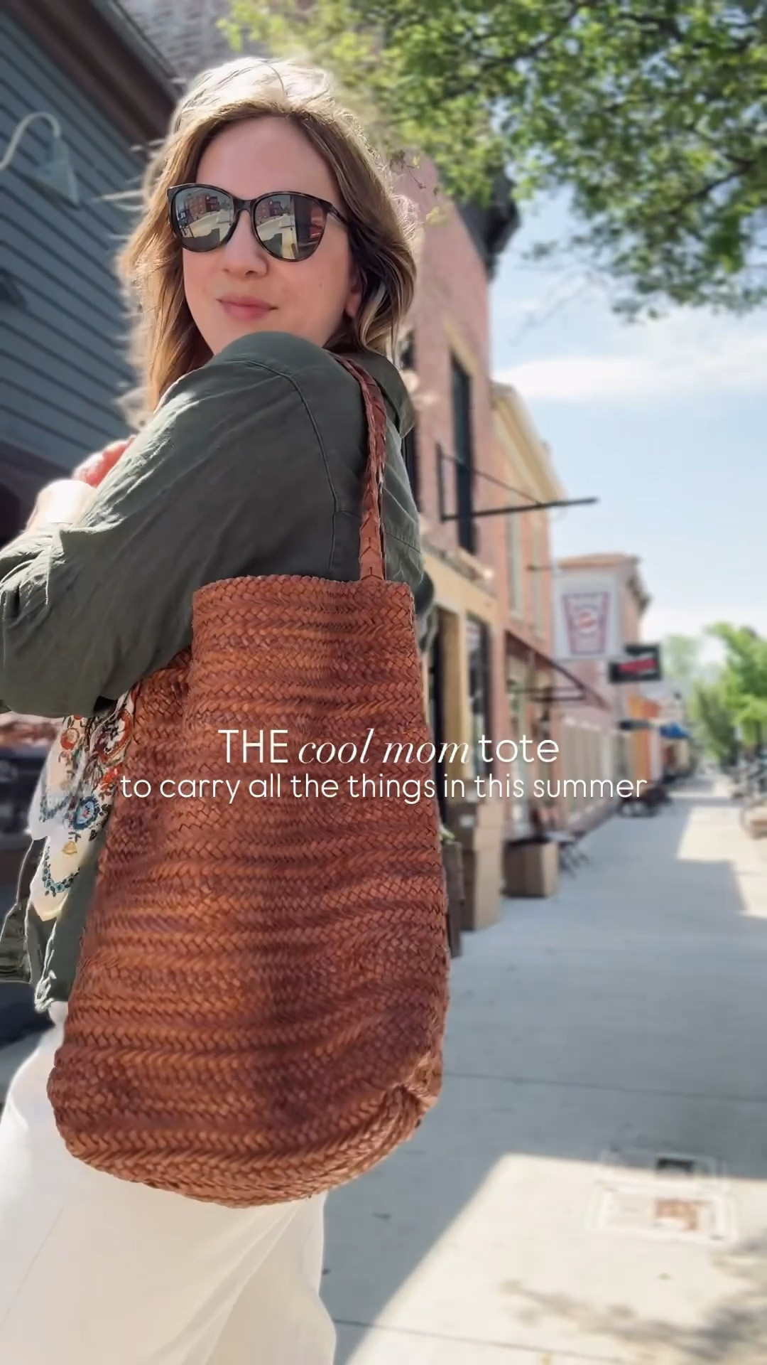 Cool Mom Tote
- Latico Leathers- color saddle 

Top - old from old navy but I’ll link others 
Jeans - Target- tts 
Scarf - Amazon 
Sunnies - Maui Jim 
Loafers - Freda Salvador tts 

#LTKShoeCrush #LTKItBag #LTKStyleTip