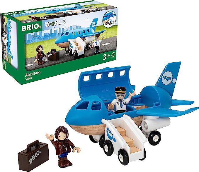 BRIO World - 33306 Airplane | 5 Piece Wooden Airplane Toy for Kids Ages 3 and Up | Amazon (US)