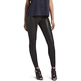 Kendall + Kylie Women's Pebbled Faux Leather Leggings, BLACK, Extra Large | Amazon (US)