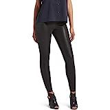 Kendall + Kylie Women's Pebbled Faux Leather Leggings, BLACK, Extra Large | Amazon (US)