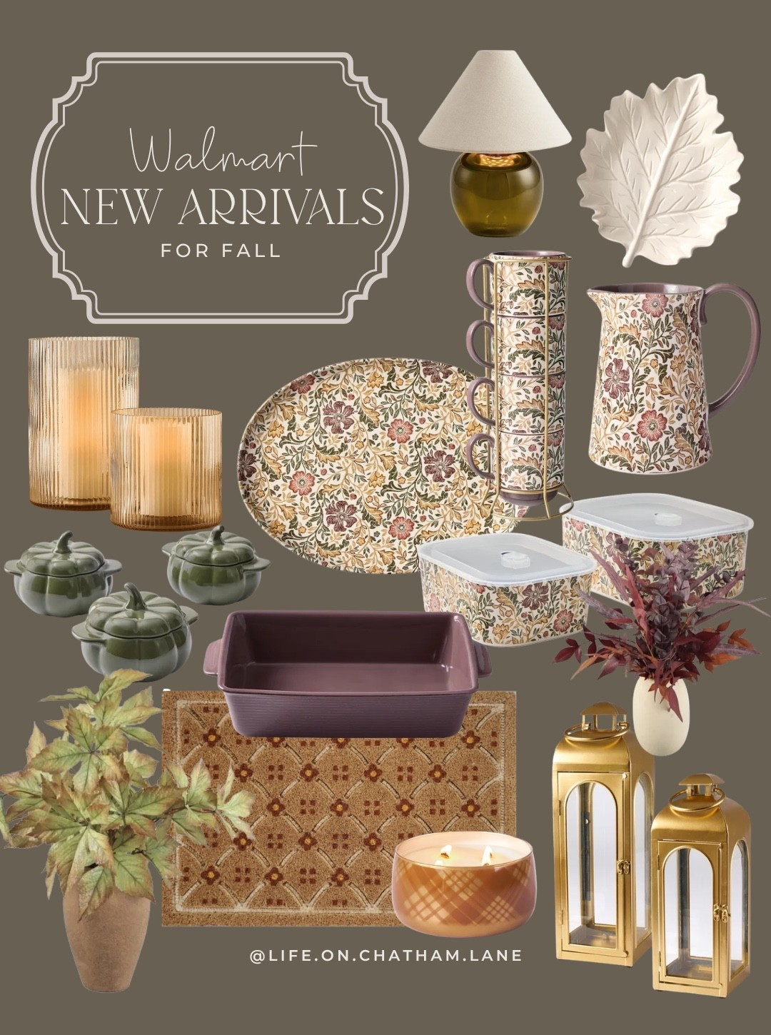 Walmart new fall arrivals!  The prettiest hosting finds and decor that are all affordable!

#LTKHome #LTKSeasonal