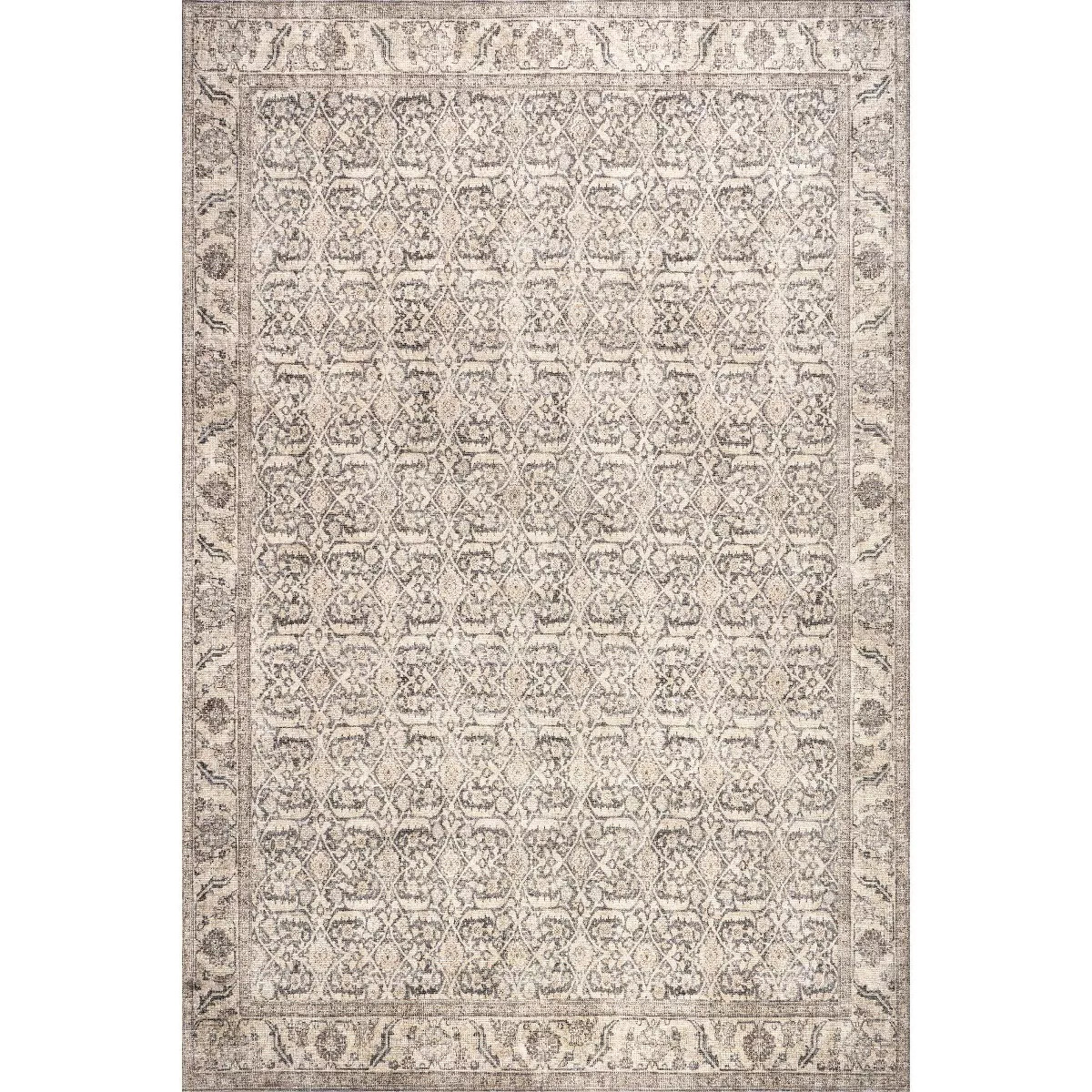 Nuloom Hillstone Collection Calantha Traditional Vintage Medallion Area Rug, 9' x 12', Beige | Target