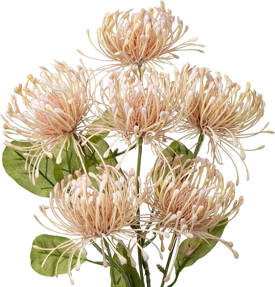 33" Pink Artificial Flowers Chrysanthemum 2Pcs Spider Mum Flower Arrangement Large Faux Silk Flow... | Amazon (US)