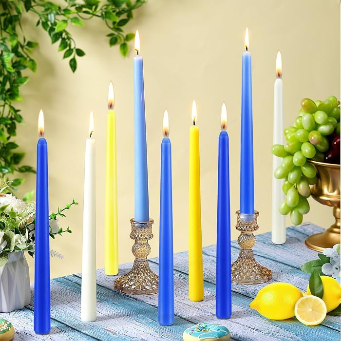 Nuanchu 12 Pcs 10 Inch Amalfi Coast Party Decorations Summer Mediterranean Candles Lemon Decorati... | Amazon (US)