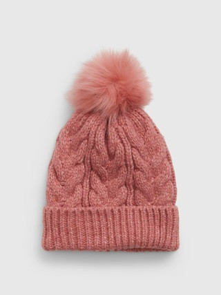 Kids Cable-Knit Pom Beanie | Gap (US)