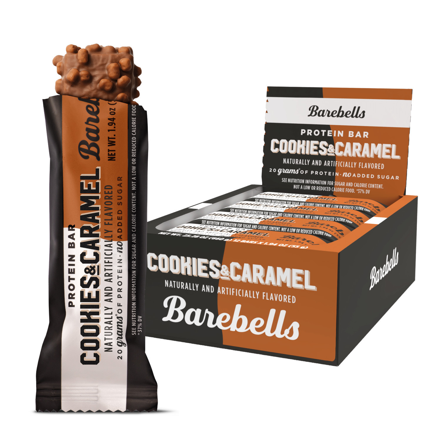 Protein Bar - Cookies & Caramel (12 Bars) | GNC