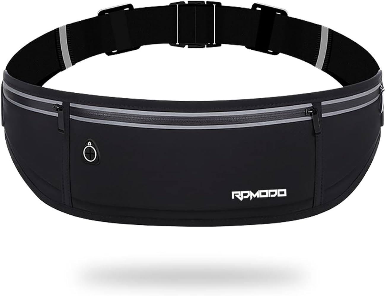 Slim Running Belt，Water Resistant Fanny Pack for Women Men，3 Pocket Phone Holder for Running ... | Amazon (US)