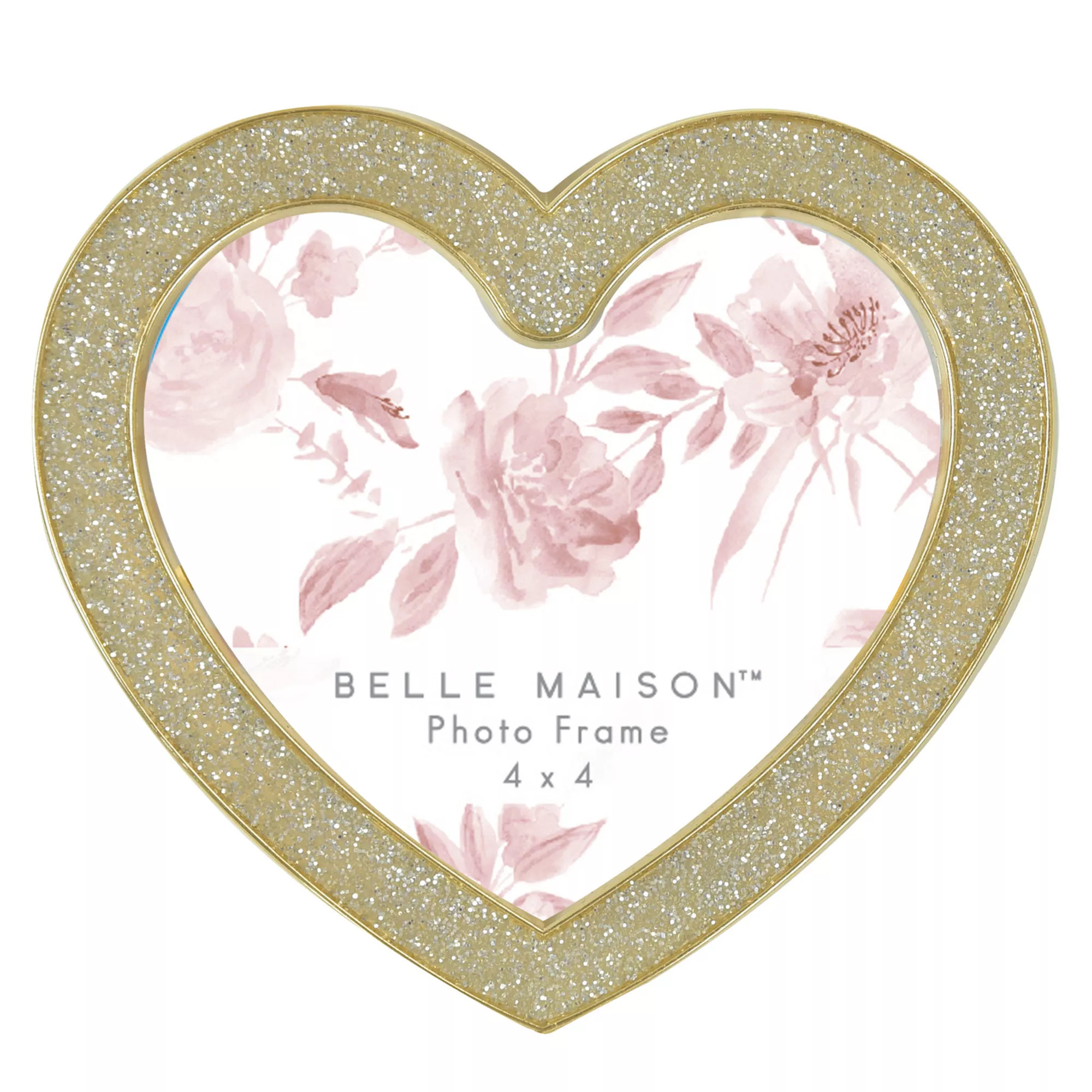 Belle Maison 4" x 4" Glittery Heart Tabletop Frame | Kohl's