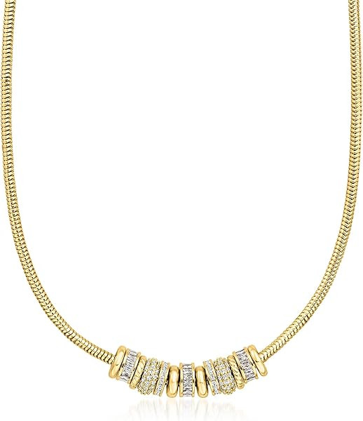 Ross-Simons 14kt Yellow Gold-Plated Bead Charm Jewelry | Amazon (US)