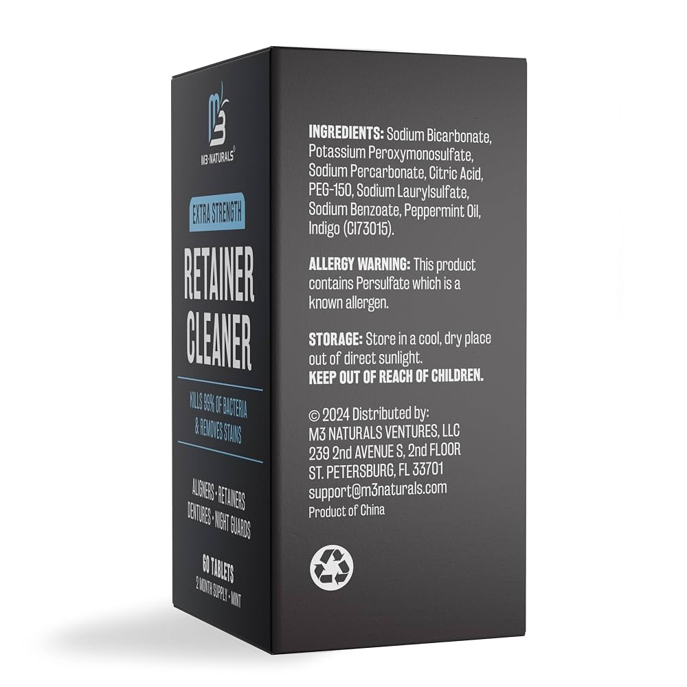 Retainer Cleanser Tablets Cleaner FSA HSA Approved Remove Odors Discoloration Stains and Plaque 2... | Amazon (US)