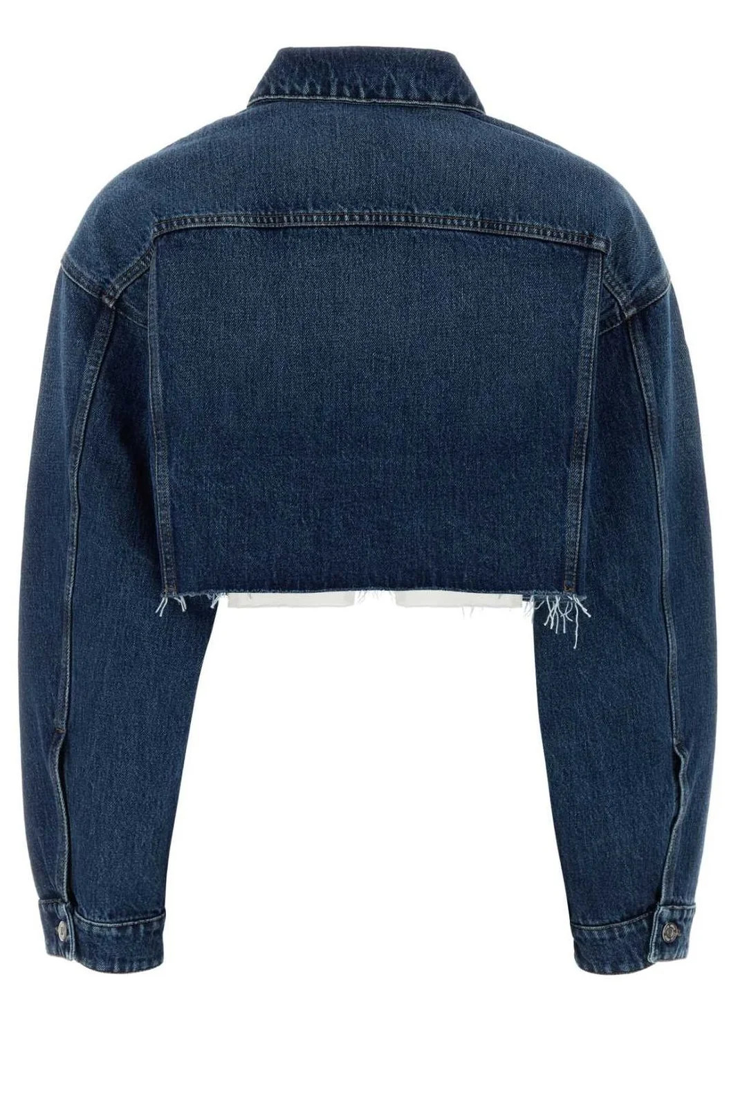 Miu Miu Cropped Denim Jacket | Cettire Global