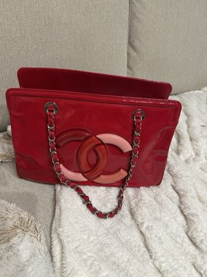 Chanel Taylor Swift Red Lipstick Color Patent Leather Tote Bag, Vintage | eBay US