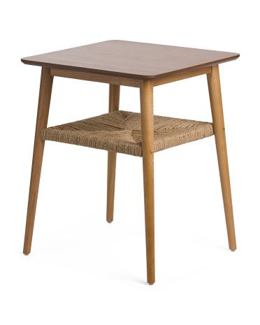 Table With Woven Shelf | Marshalls