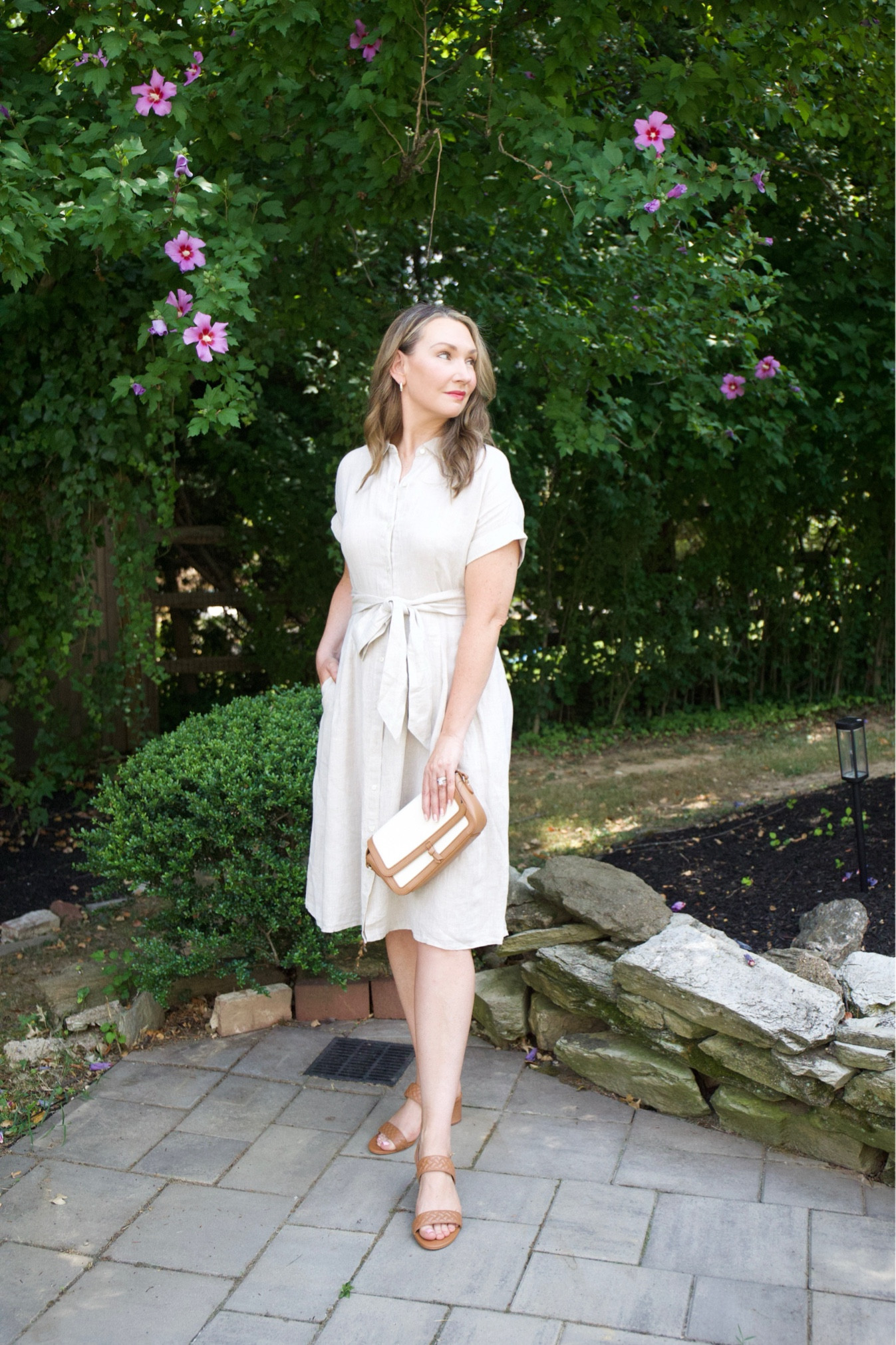 #AD  Talbots Red Door Sale is happening now until July 21st. Grab some buy-now, wear-now finds to round out your summer wardrobe. Like is classic linen shirt dress, block-heel sandals and crossbody bag. #talbots #talbotshaul #modernclassicstyle  #mytalbots @talbotsofficial

#LTKOver40 #LTKStyleTip #LTKSummerSales