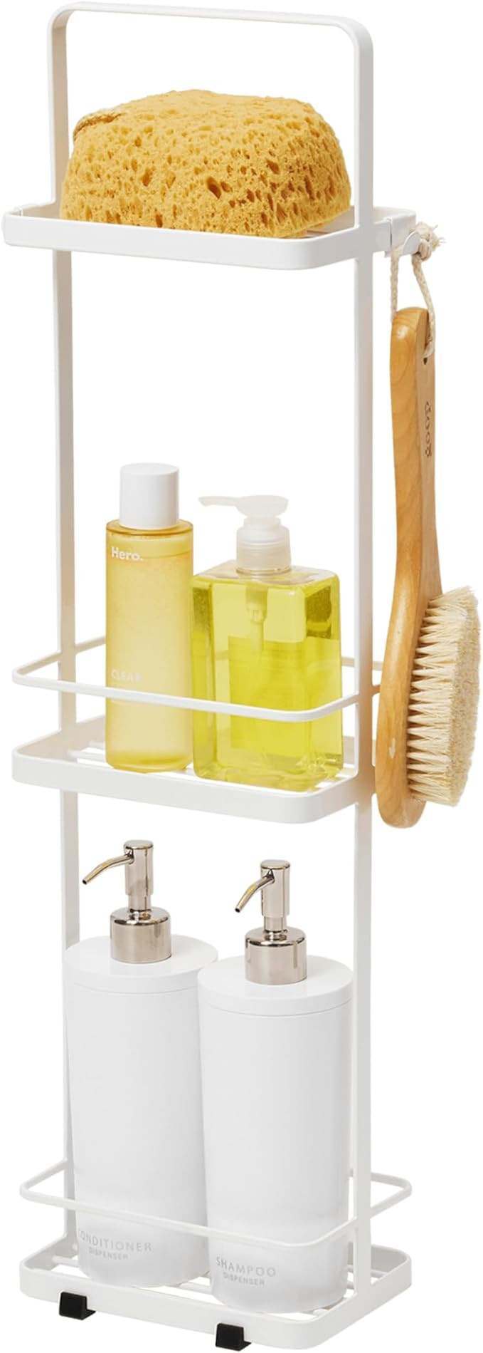 YAMAZAKI Home Tower Bath Rack - Bathroom Shower Storage Holder, Caddy Shelf Organizer - Large, 26... | Amazon (US)