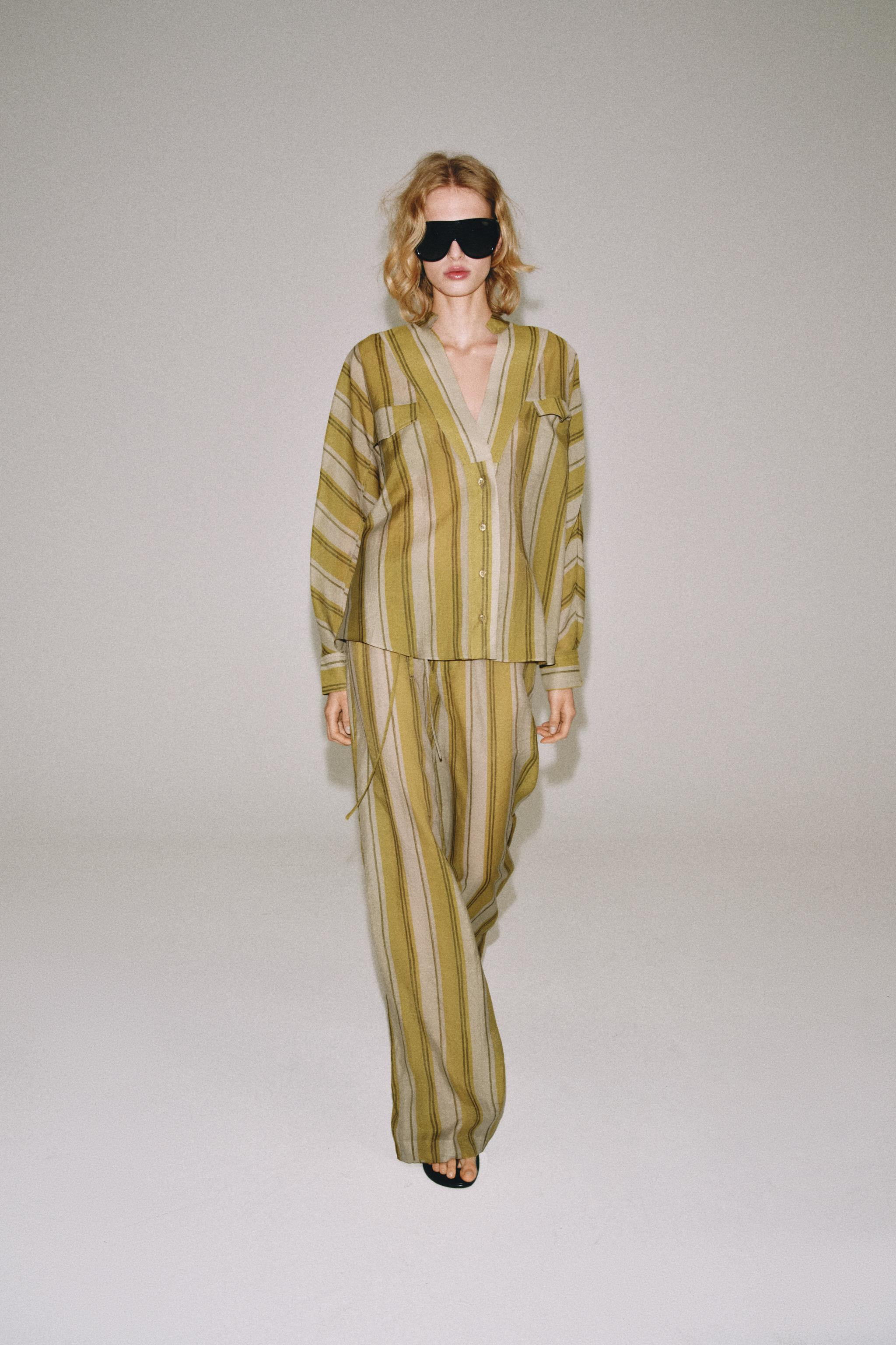 ZW COLLECTION STRIPED TROUSERS | Zara US