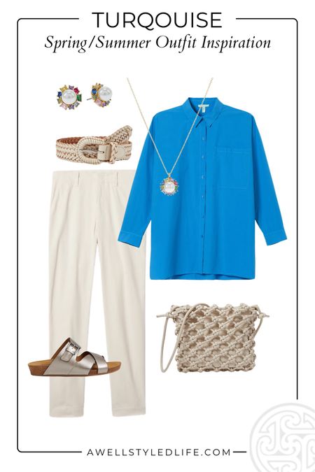 Spring/Summer Outfit Inspiration	

Shirt from Eileen Fisher, ants from Gap. Shoes, jewelry, belt and handbag from Zappos.

#fashion #fashionover50 #fashionover60 #springfashion #summerfashion #springoutfit #summeroutfit #gap #eileenfisher #zappos #katespade #maedewell #wovenbag #pearls

#LTKOver40 #LTKSeasonal #LTKStyleTip