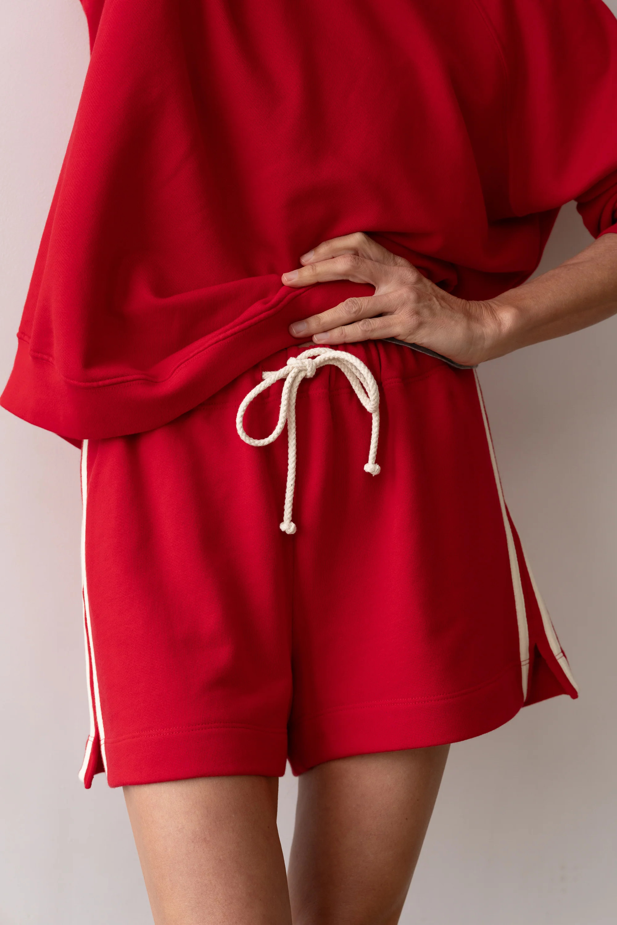 The Stripe Eco-Terry Short | DONNI.