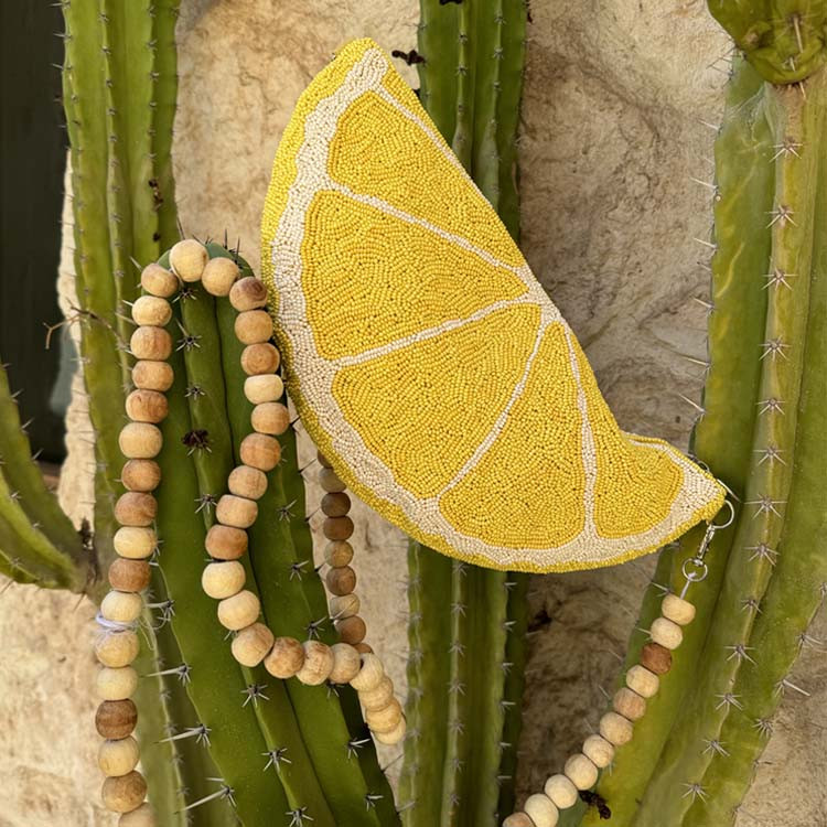Lemon Beaded Bag | Never Fully Dressed (UK & IE)