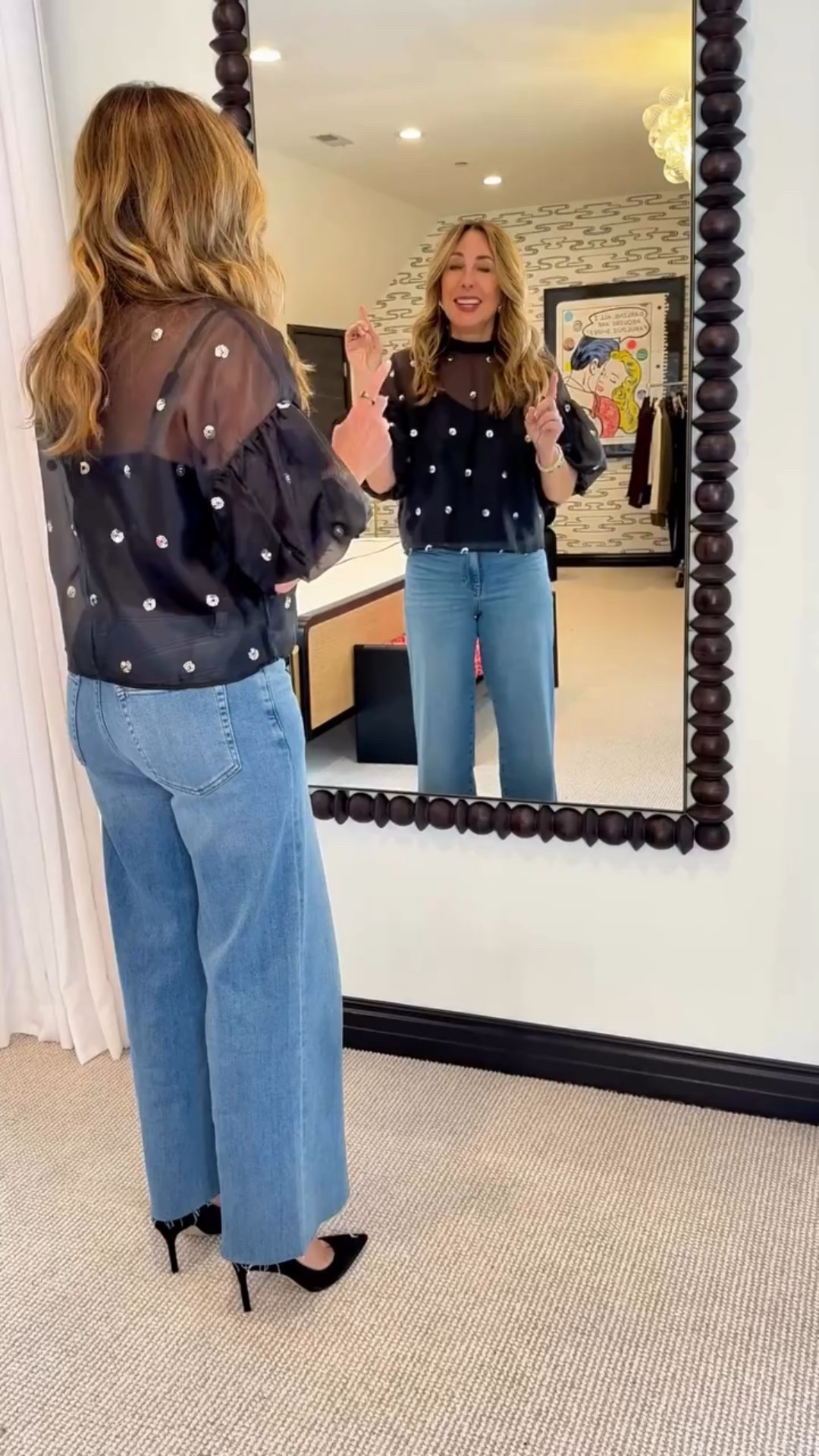 Comment CAMI to shop the post!✨

A simple camisole style trick that makes a huge difference! Instead of tucking in that under-cami, let it meet the hem of your top for a seamless, polished look. This tip keeps your outfit looking easy and cute, perfect for date nights or holidays!

To shop the look, click the link in my bio or mention “cami” in the comments. 🫶🏻