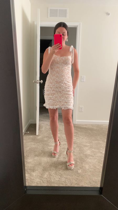 NEW! White mini dress under $100

#LTKSeasonal #LTKunder100 #LTKwedding