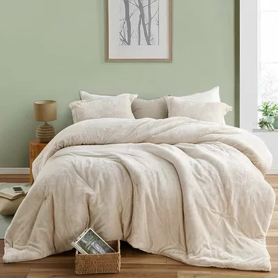 Coma Inducer Original Plush Almond Milk Oversized Comforter Set | Wayfair North America