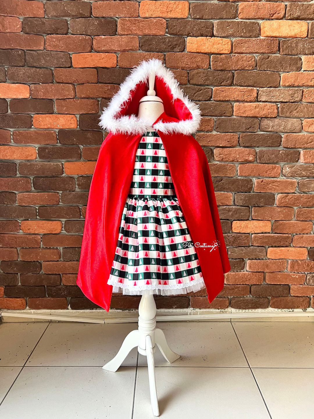 Cindy Lou Who Costume, Christmas Dress for Toddler, Red Hooded Cape - Etsy | Etsy (US)