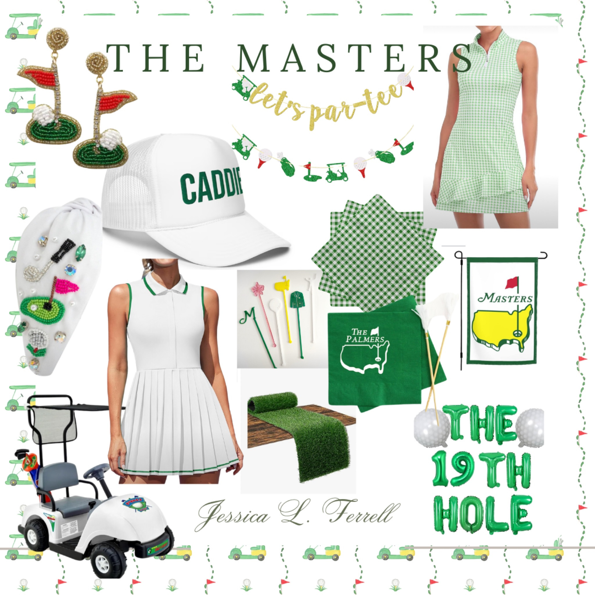 Only 1 month away! Let’s get ready for the Masters! ⛳️🏌️‍♂️⛳️The Masters | Golf | Golf Tournament | Tradition | Party Supplies | Party Ideas | Outfits | Course Wear | Earrings | Tradition | 

#LTKfindsunder100 #LTKparties