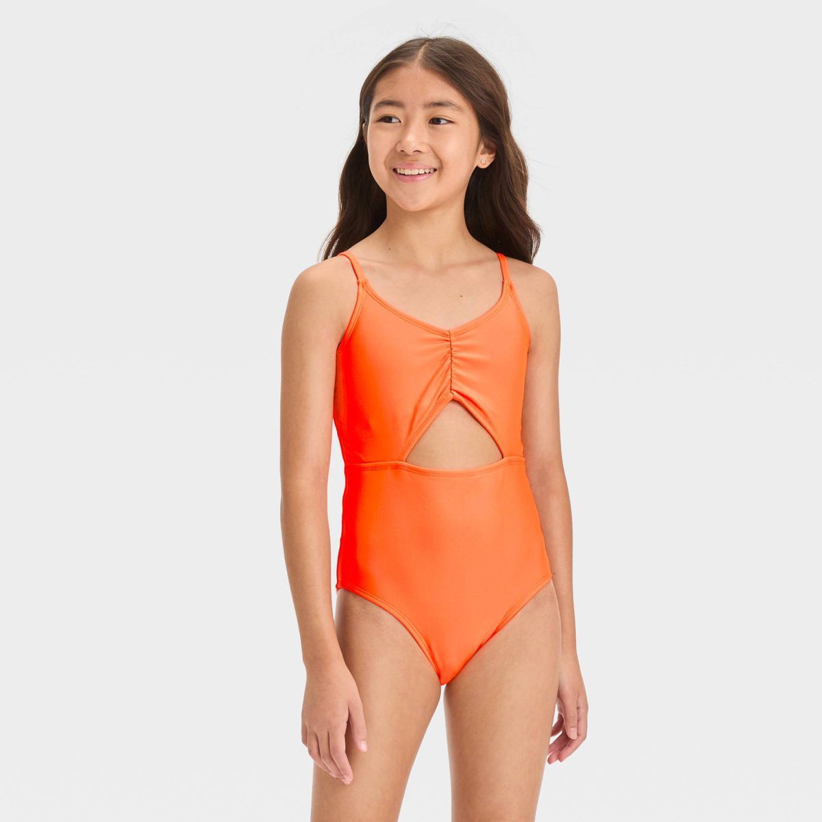 Girls' 'Free Spirit' Solid One Piece Swimsuit - art class™ | Target