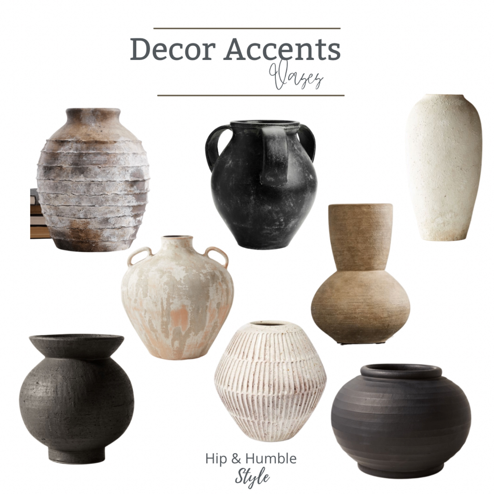 Weathered Handcrafted Terracotta Vases