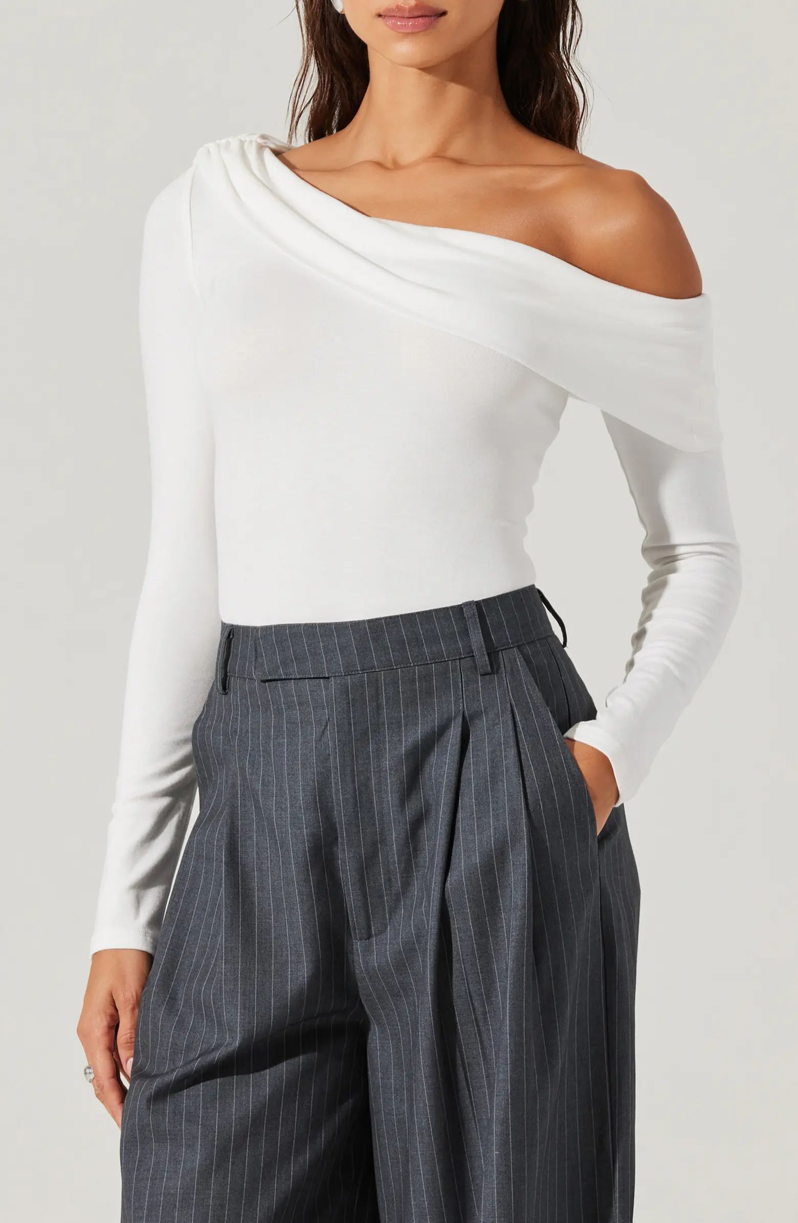 ASTR the Label Draped One-Shoulder Top | Nordstrom | Nordstrom