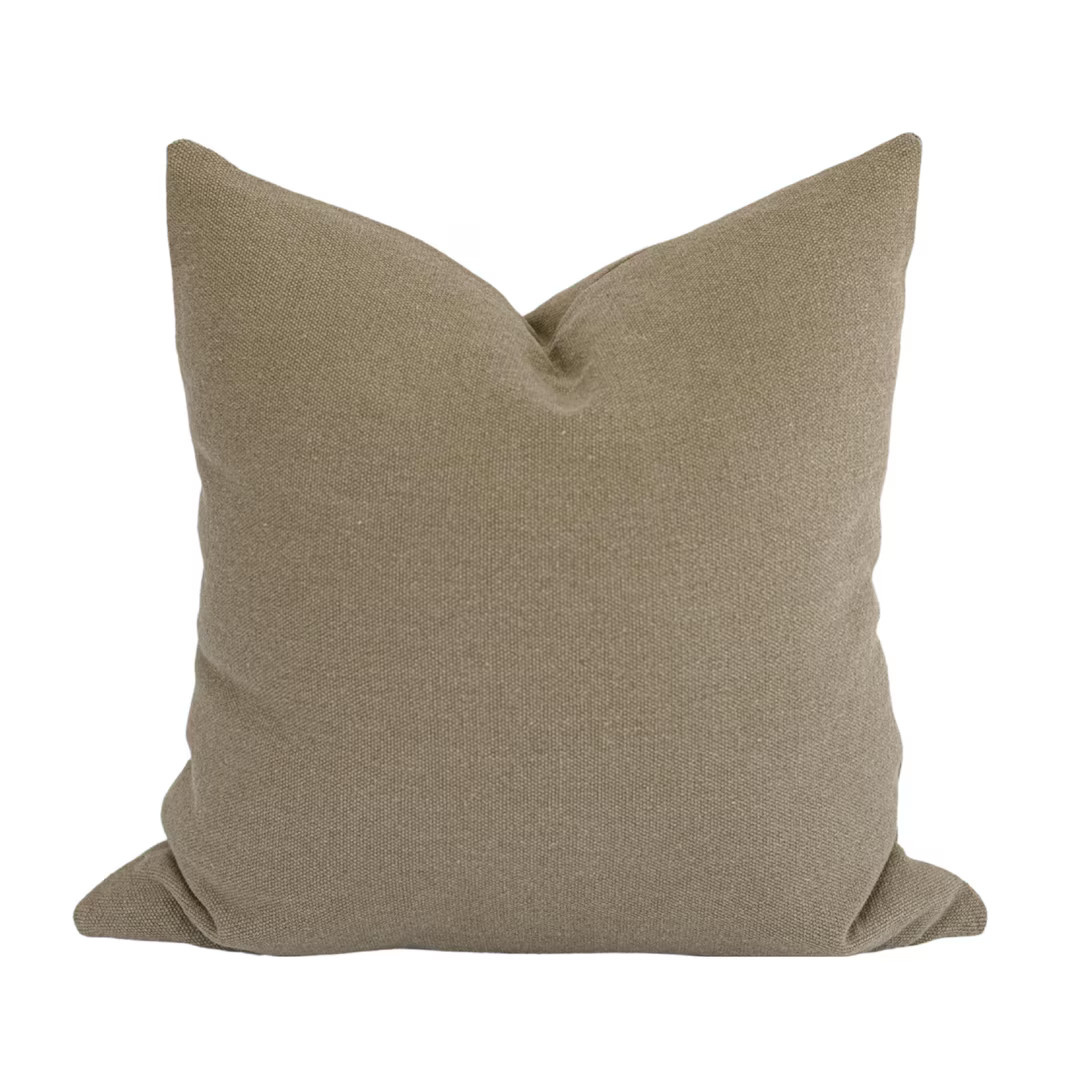 Brown Linen Pillow Covers, Neutral Throw Pillows, Linen Throw Pillow, Moody Designer Pillows, Bro... | Etsy (US)