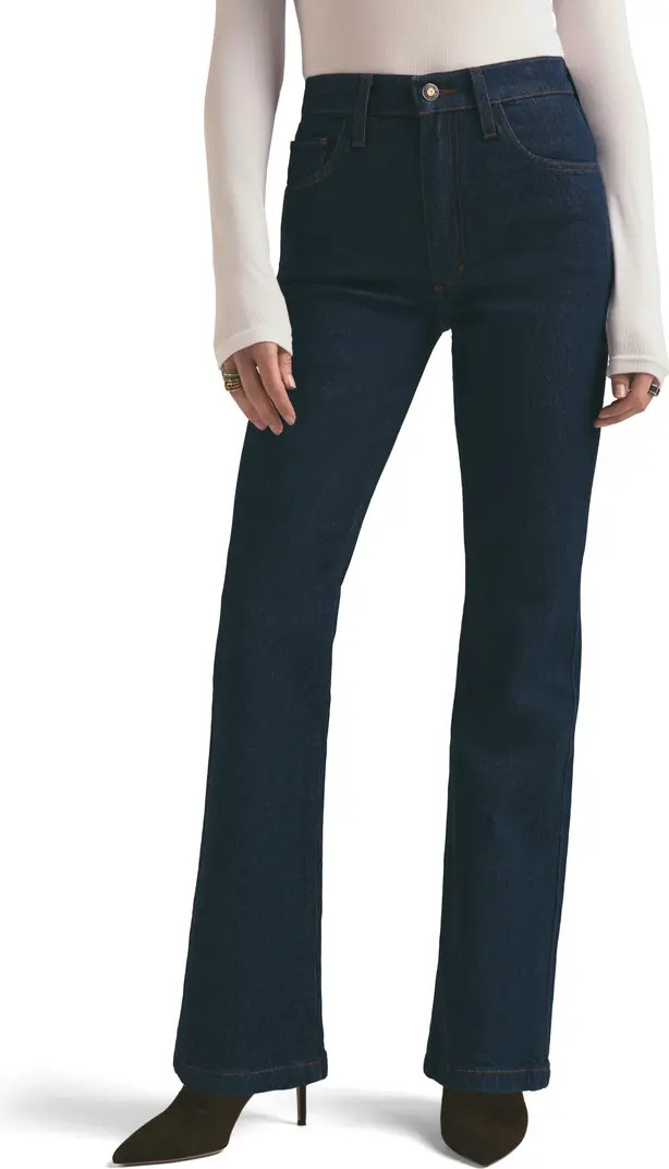 Favorite Daughter The Morgan Shortie High Waist Bootcut Jeans | Nordstrom | Nordstrom