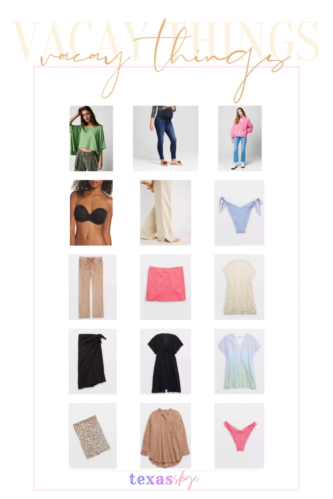 Beach vacation clothes ⛱️

Sharing a ton of beach vacation looks on my LTK! These fines include cover ups, on onion, bikini, tops for large busts, bikini bottoms, that are bump-friendly, maternity bathing suits, sandals, beach totes, beach bags and dresses!

This series includes:
Dinner outfit 
Abercrombie and Fitch
Walmart finds
Target swim
Target finds 
Target shoes
Birkenstock 
Tkees

#LTKbump #LTKtravel #LTKswim