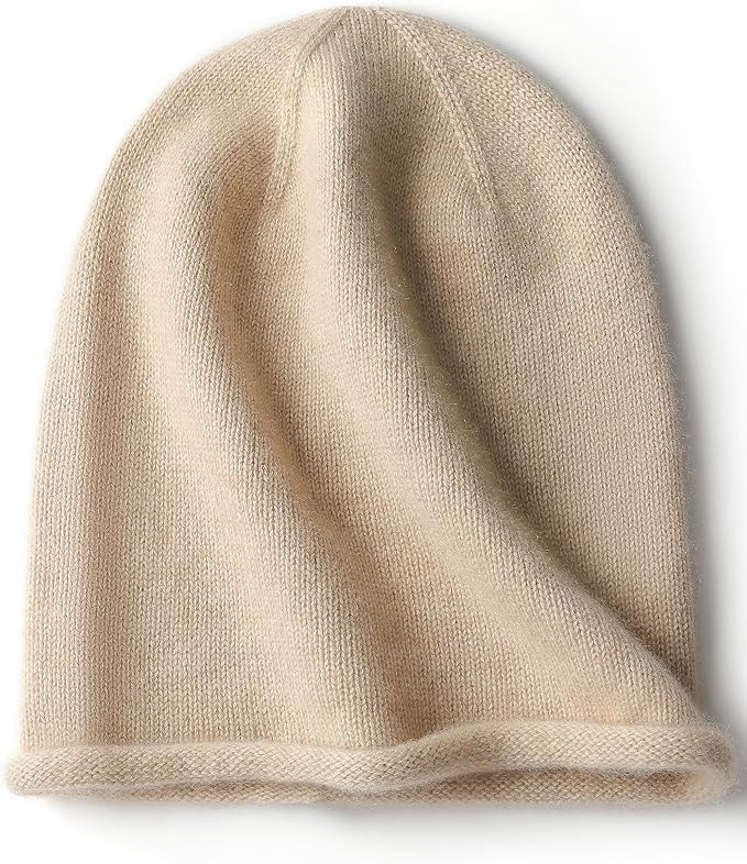 WaySoft Women's 100% Cashmere Slouchy Beanie Design in Elegant Gift Box - Multiple Chic Colors | Amazon (US)