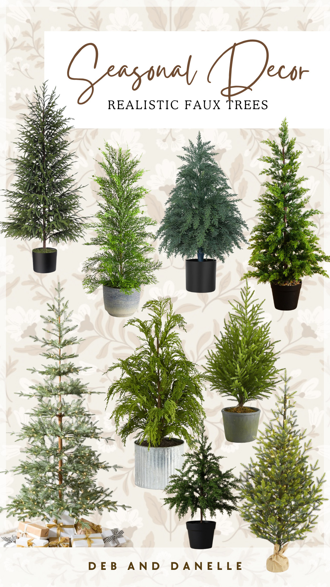 We love to fill our home with small seasonal faux trees. Here are some of our favorites that we sprinkle throughout our seasonal home decor.  

 #LTKSeasonal #LTKHome