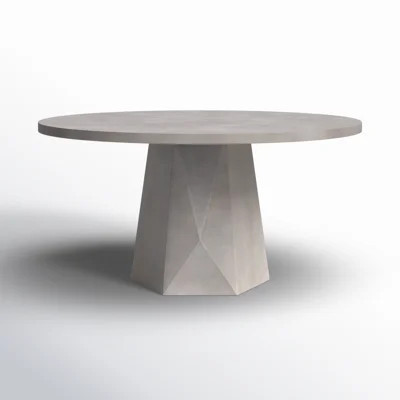 Clemmie Stone/Concrete Dining Table | Wayfair North America
