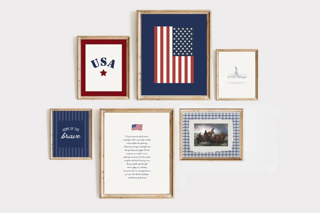 Vintage Americana Gallery Wall Art Prints: Star Spangled Banner (Digital Download) | Etsy (US)