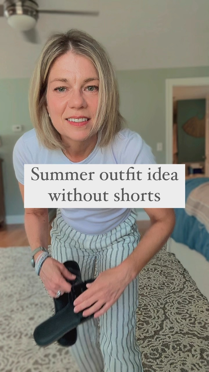 Sharing another summer outfit that does not include shorts. These Quince pants are perfect for summer and so versatile.

#LTKFindsUnder100 #LTKFindsUnder50 #LTKSeasonal