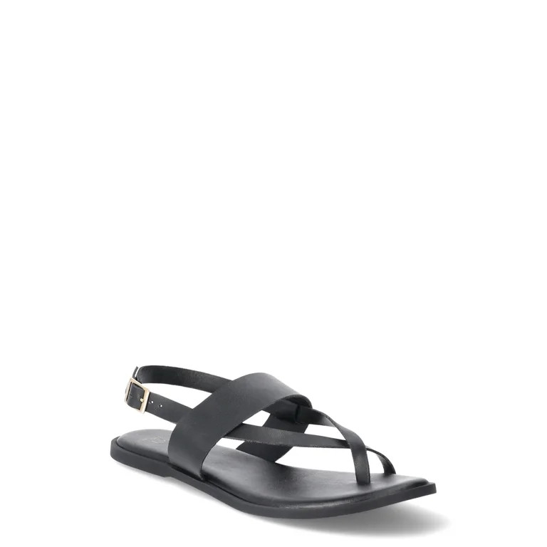 Time and Tru Women's Strappy Toe Thong Sandal | Walmart (US)
