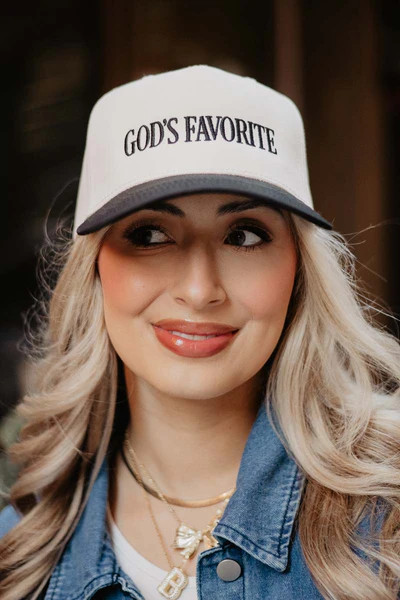 God's Favorite Two-Toned Retro Hat | Katydid.com