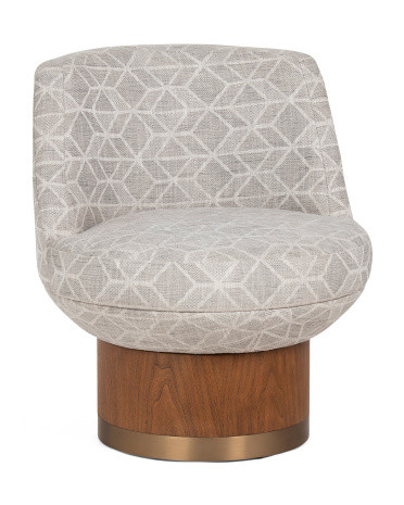 28x32 Luxury Swivel Brado Accent Chair | TJ Maxx